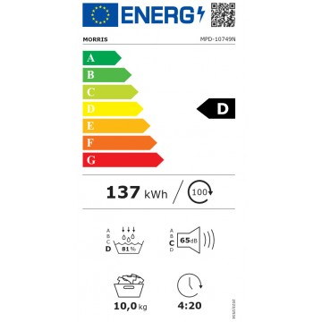 Morris MPD-10749 Στεγνωτήριο 10kg A++ με Αντλία Θερμότητας Morris MPD-10749 Στεγνωτήριο 10kg A++ με Αντλία Θερμότητας